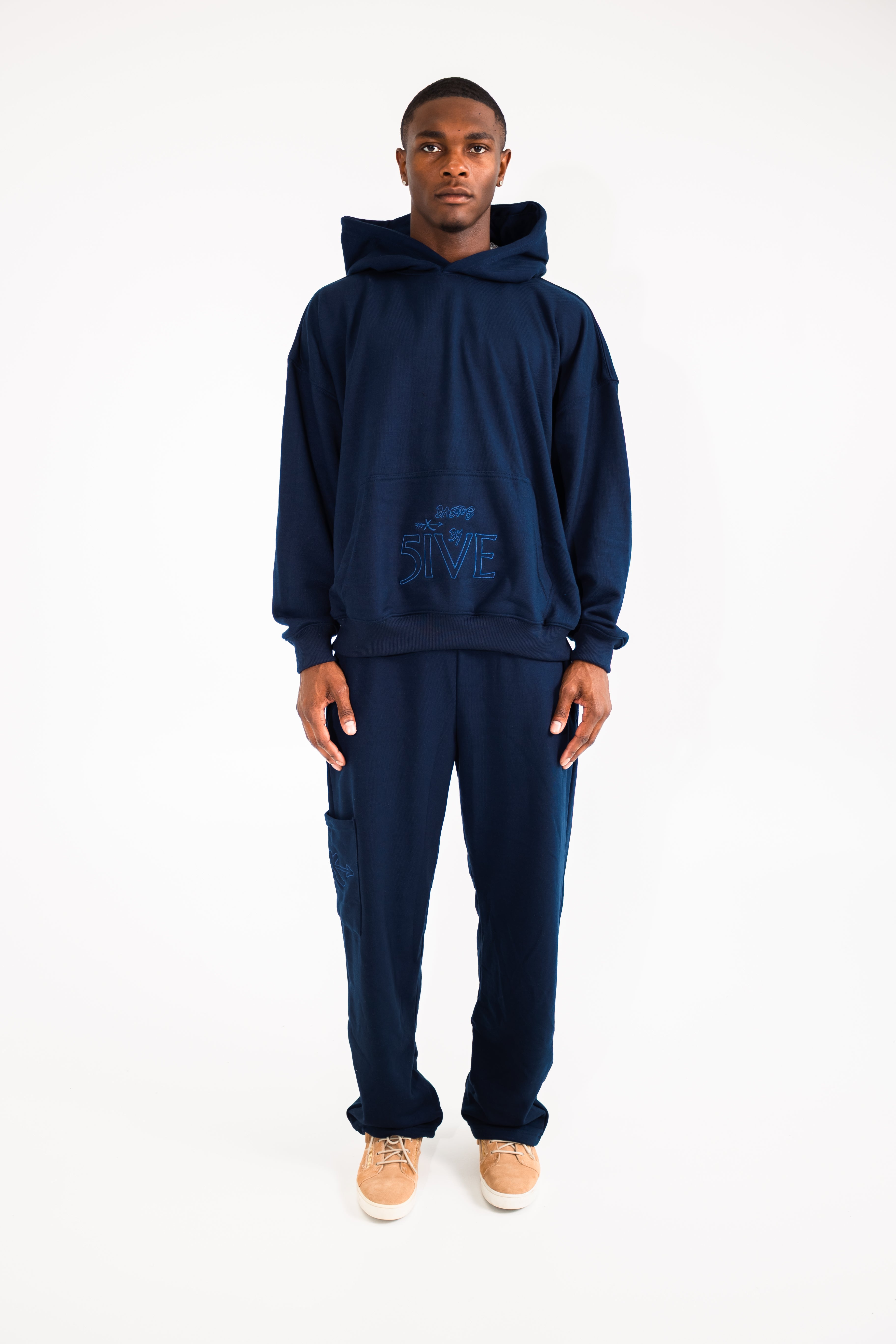 Ba5ics Navy Hoodie